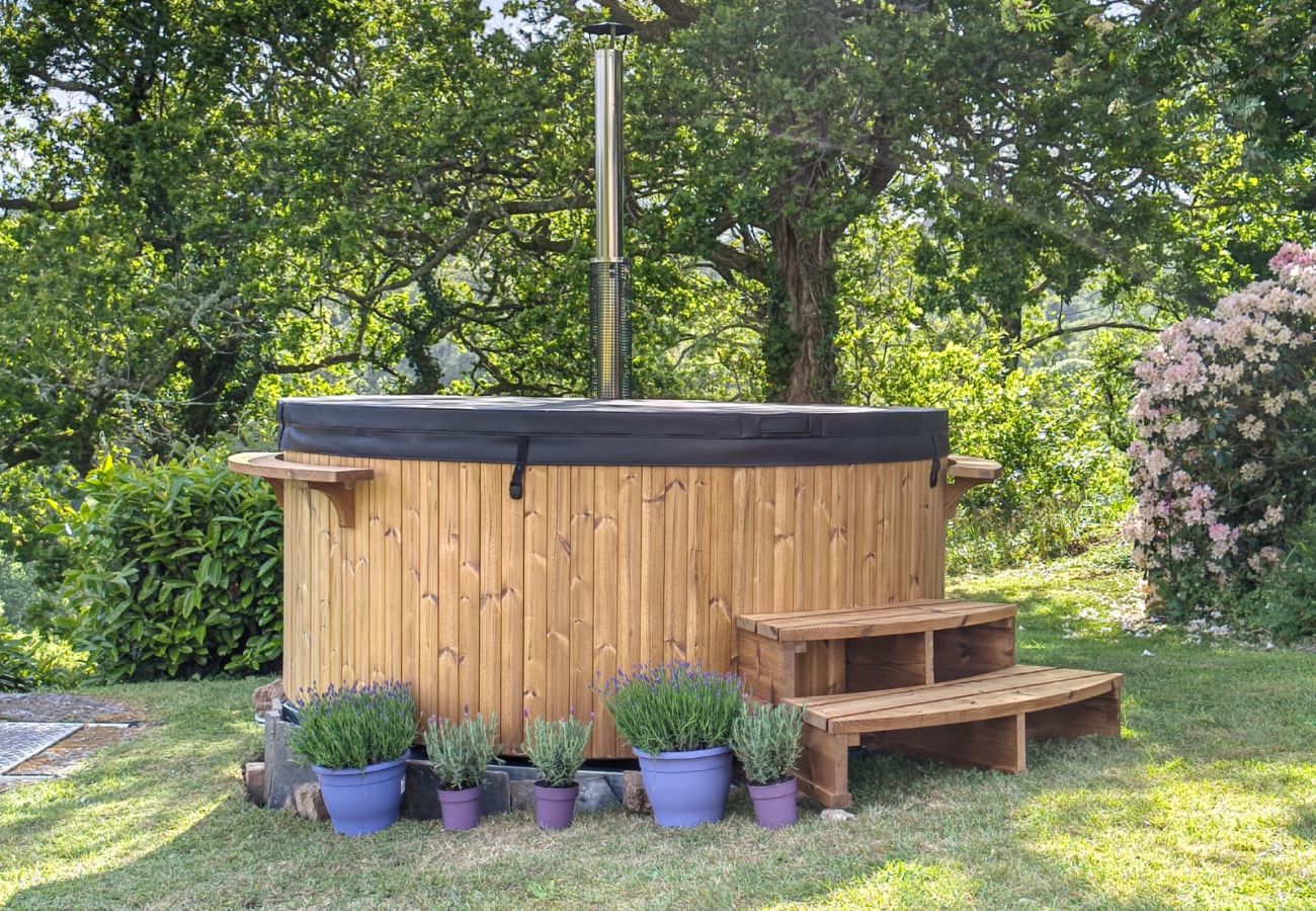 House in Lustleigh - Higher Mapstone – Luxury Dartmoor Retreat with Views, Hot Tub, Acres & Games Barn